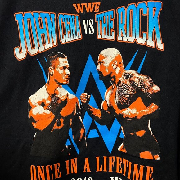 John Cena vs The Rock Wrestlemania 27 Crewneck Sweater Large - Picture 2 of 4
